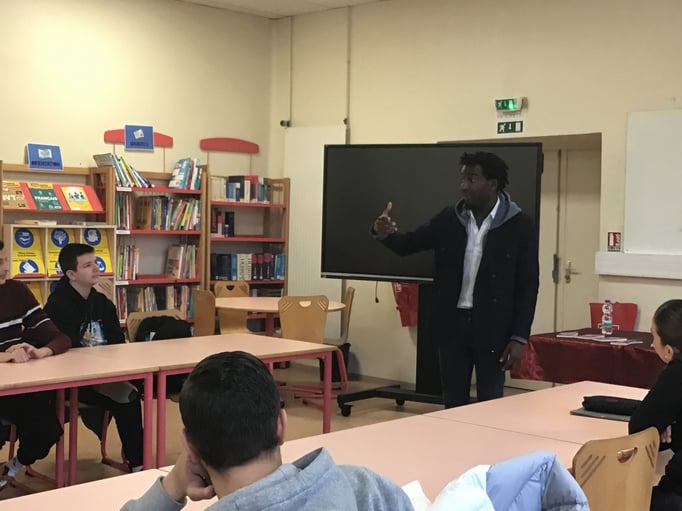 Atelier de Capitaine Alexandre au CDI du collège Risso