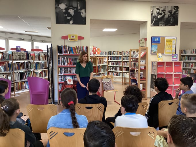 Intervention de Sophie Grenaud au CDI du collège Risso