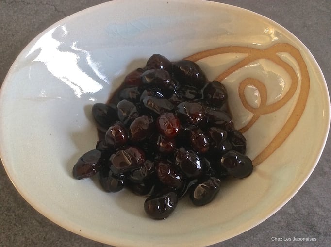 黒豆 Soja noir mijoté sucré