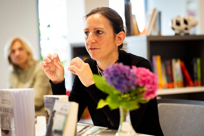 Judith Hages Buchlesung in Düren mit ihren neusten Roman "Zeit des Gewissens"