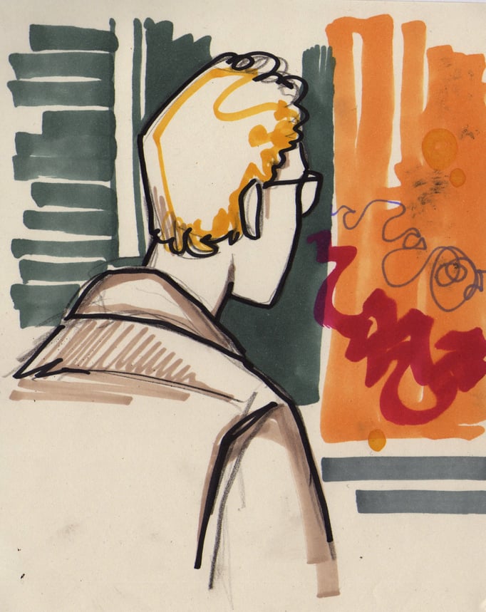 "Chromacouleur Audience Livedrawing" (Bielefeld), markers, 2018