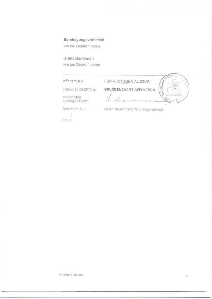 Grundbuchauszug Seite 3