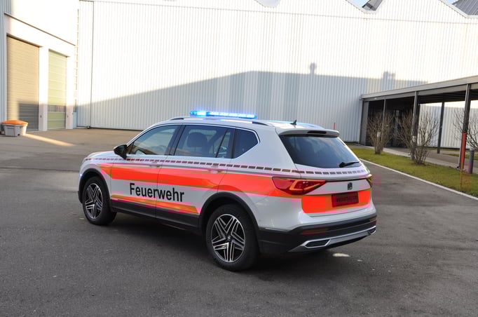 Seat Tarraco Demofahrzeug mit Standby W3 Lichtbalken