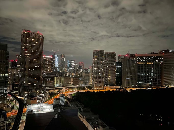 部屋からの眺望。