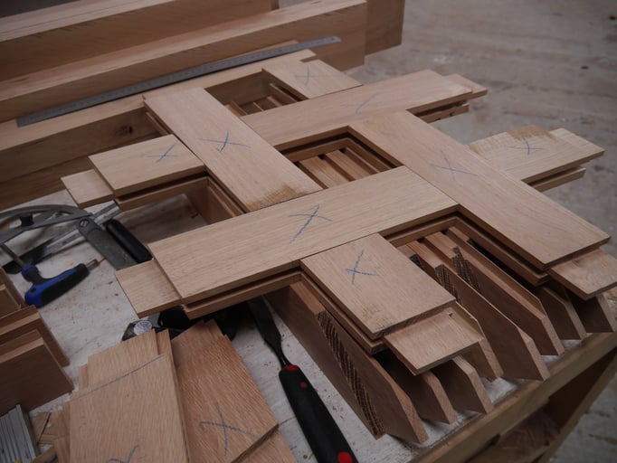 Façon à neuf de panneaux d'allège menuisés