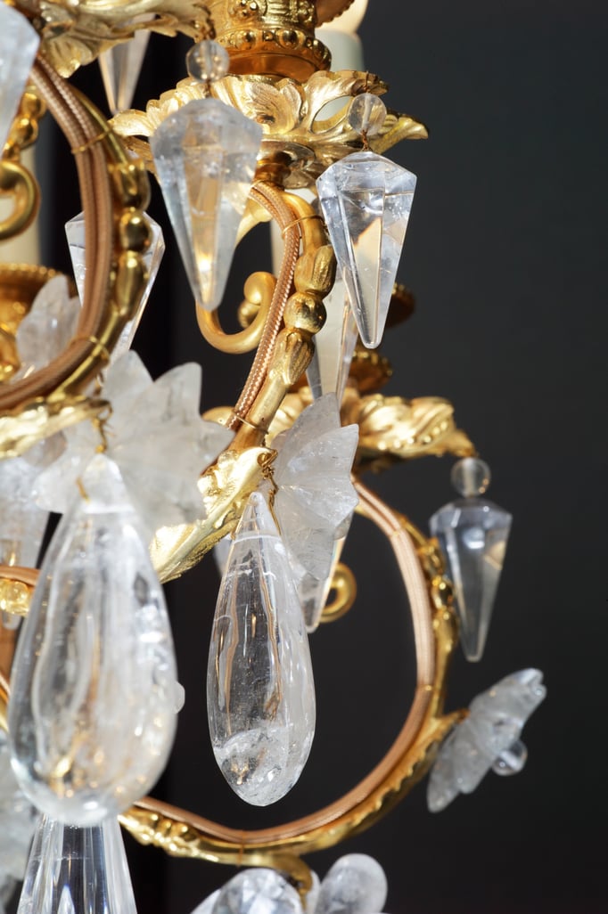 rock crystal chandelier .Alexandre VOSSION