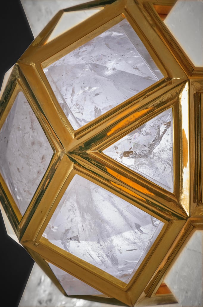 ROCK CRYSTAL WALL LIGHT .ALEXANDRE VOSSION DESIGN