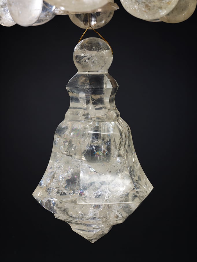 rock Crystal chandelier.Alexandre VOSSION