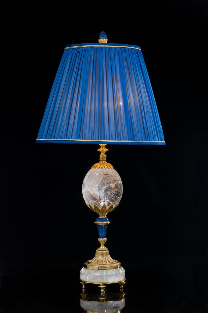 rock crystal lamp .Alexandre VOSSION DESIGN