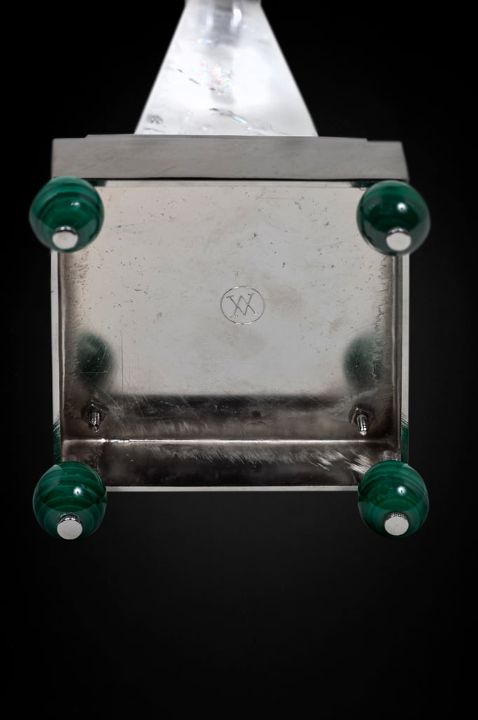 ROCK CRYSTAL MIRROR BY ALEXANDRE VOSSION