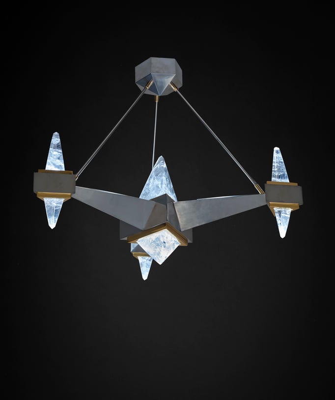 ROCK CRYSTAL CHANDELIER