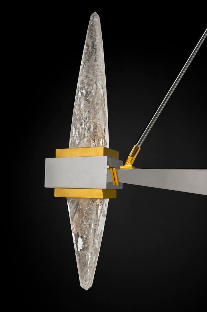 ROCK CRYSTAL FUJI LIGHTING BY ALEXANDRE VOSSION