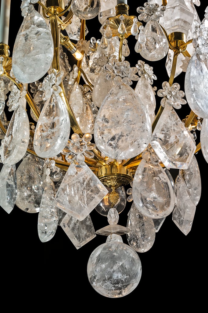 rock Crystal chandelier.Alexandre VOSSION
