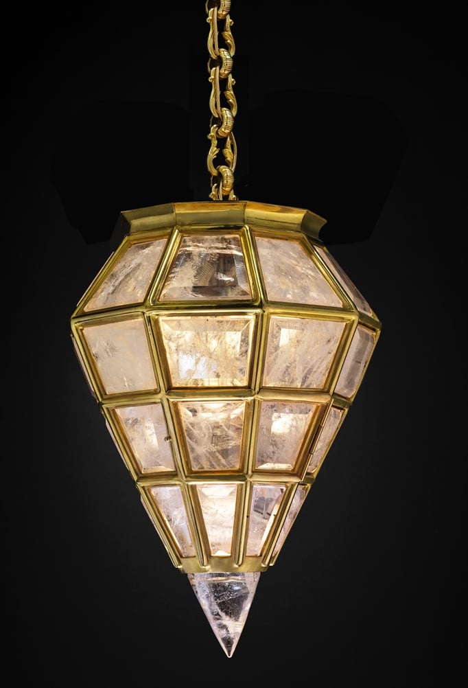 rock Crystal lantern.Alexandre VOSSION DESIGN