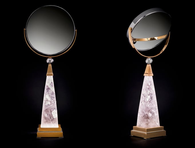 ROCK CRYSTAL MIRROR