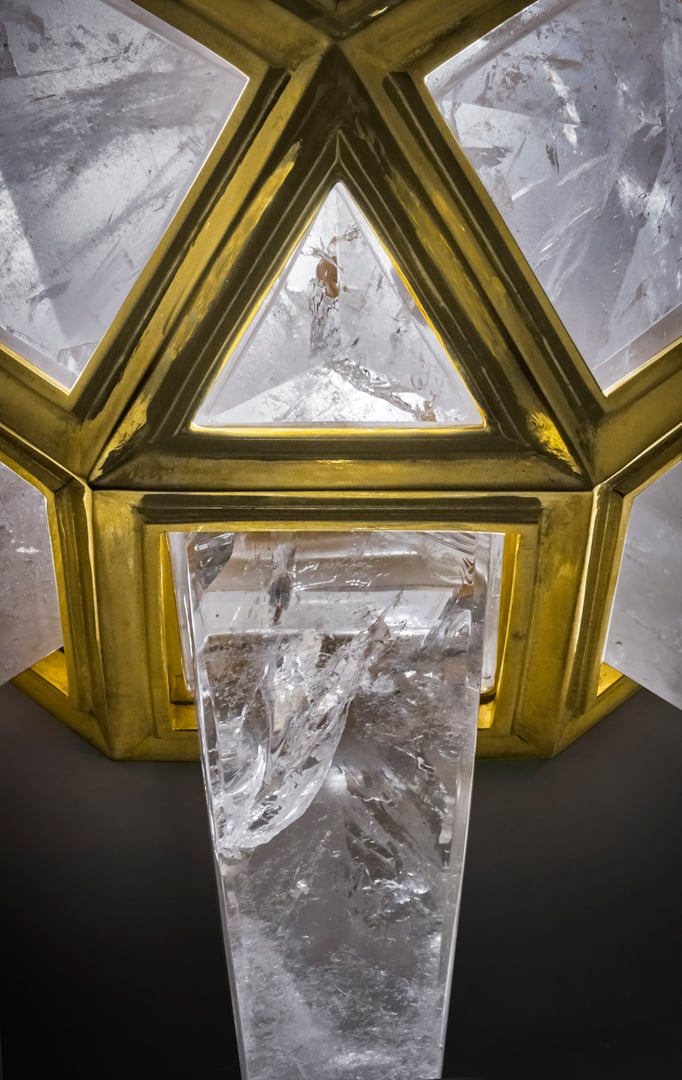 ROCKC RYSTAL SCULPTURE .ALEXANDRE VOSSION DESIGN