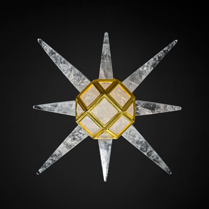 ROCK CRYSTAL SCULPTURE.ALEXANDRE VOSSION DESIGN