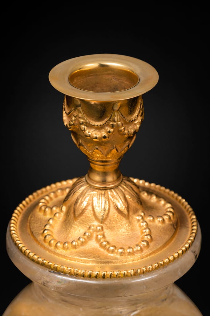 rock crystal lamps by Alexandre VOSSION