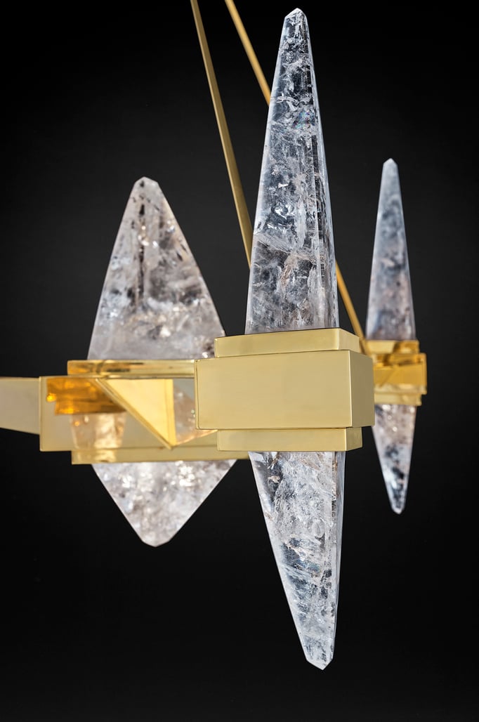 ROCK CRYSTAL FUJI LIGHTING BY ALEXANDRE VOSSION