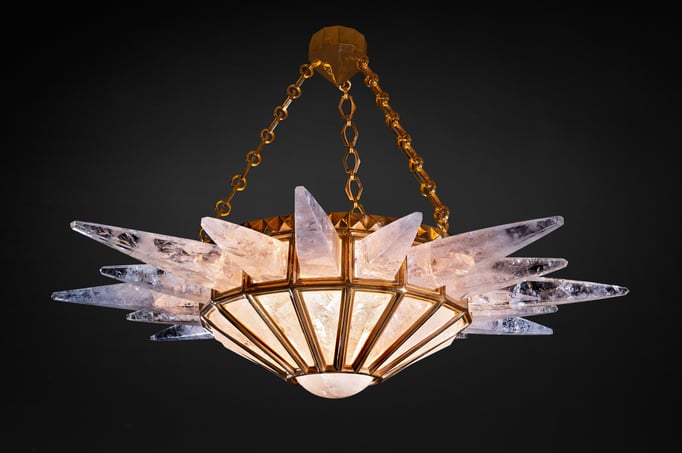 ROCK CRYSTAL LIGHTING BY ALEXANDRE VOSSION