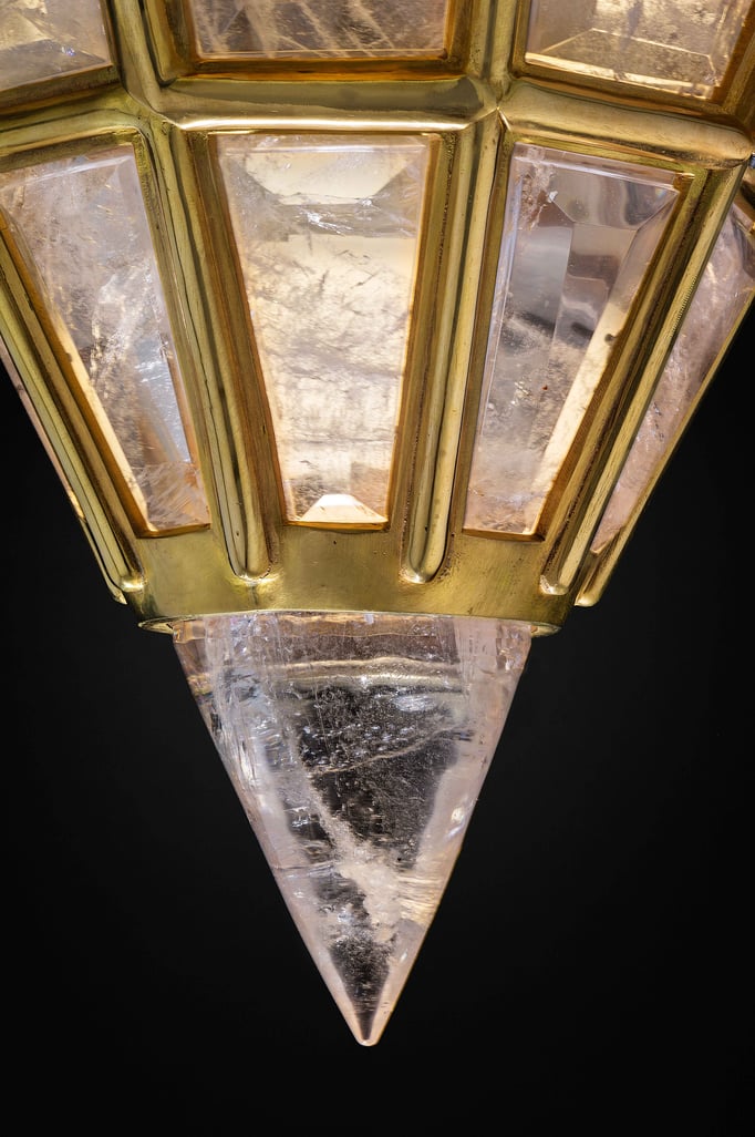 rock Crystal lantern.Alexandre VOSSION DESIGN