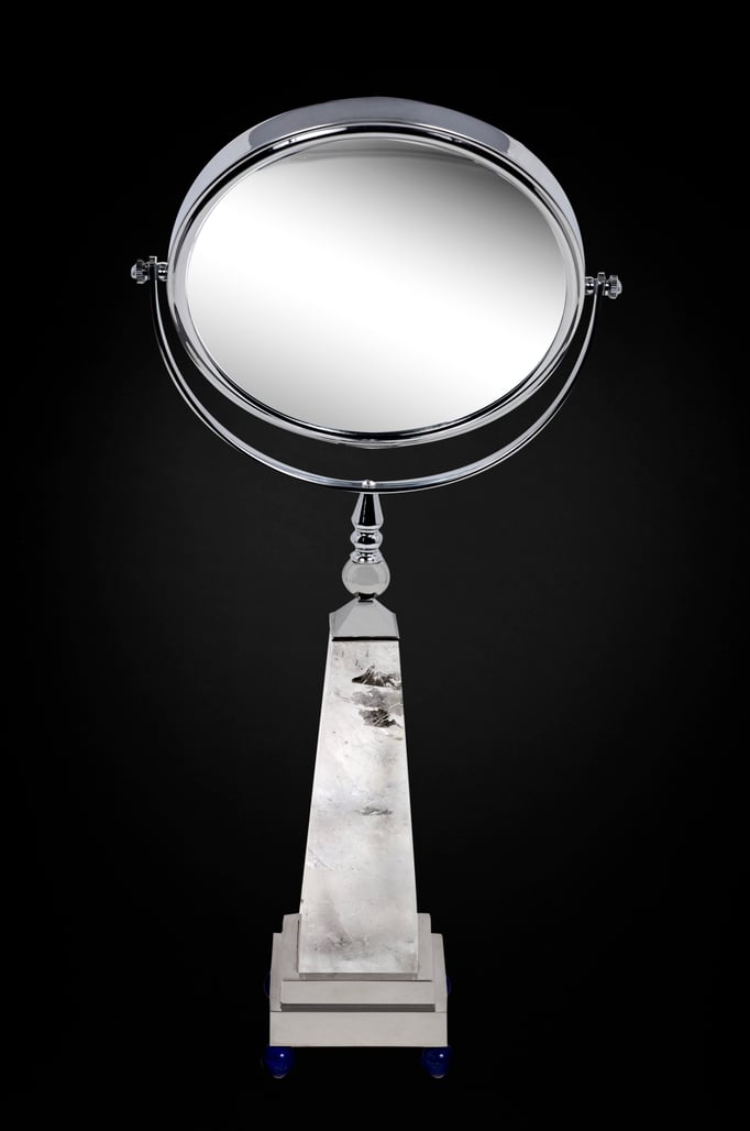 ROCK CRYSTAL MIRROR BY ALEXANDRE VOSSION