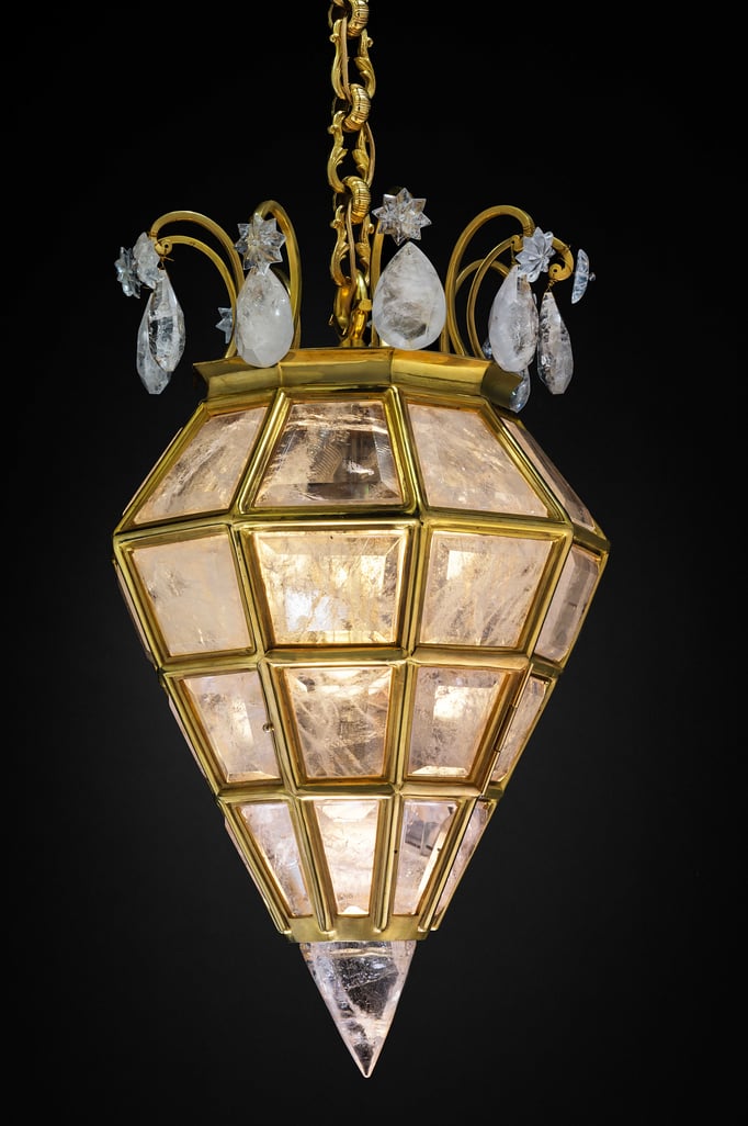 rock Crystal lantern.Alexandre VOSSION DESIGN