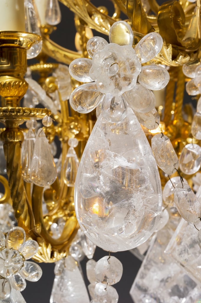 rock Crystal chandelier.Alexandre VOSSION