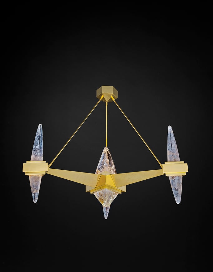 ROCK CRYSTAL FUJI LIGHTING BY ALEXANDRE VOSSION