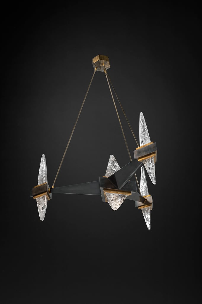 ROCK CRYSTAL FUJI LIGHTING BY ALEXANDRE VOSSION