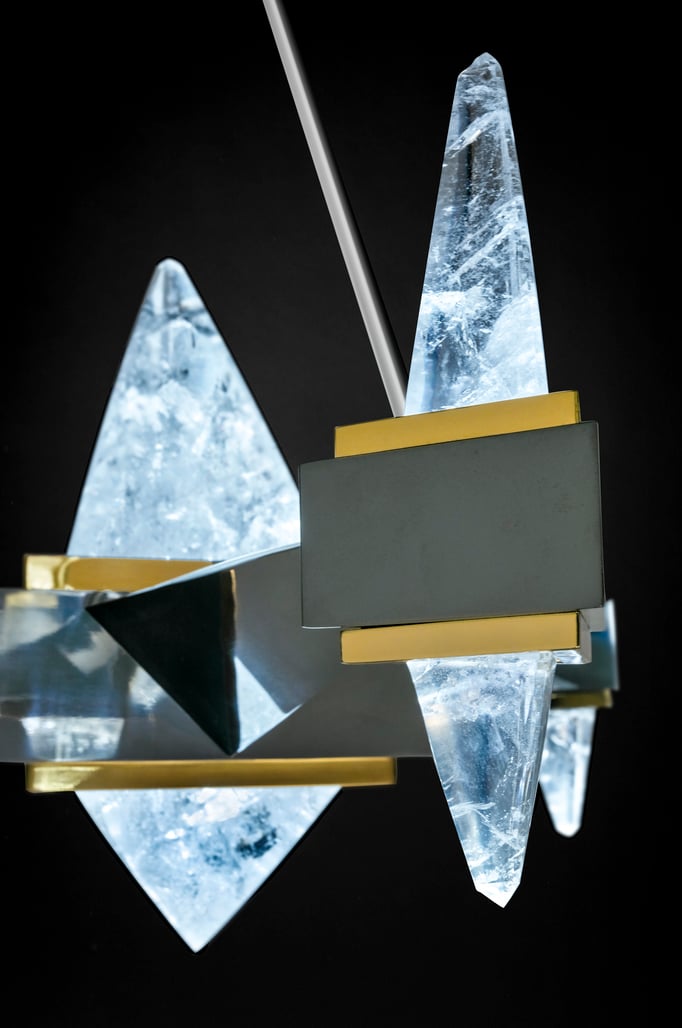 ROCK CRYSTAL CHANDELIER