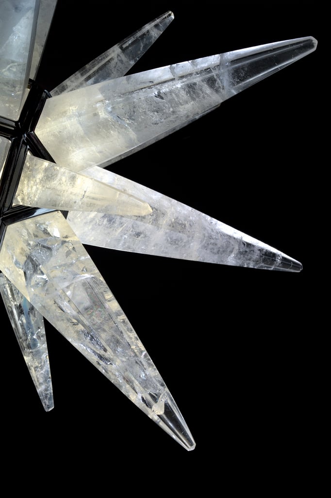 rock Crystal chandelier.Alexandre VOSSION