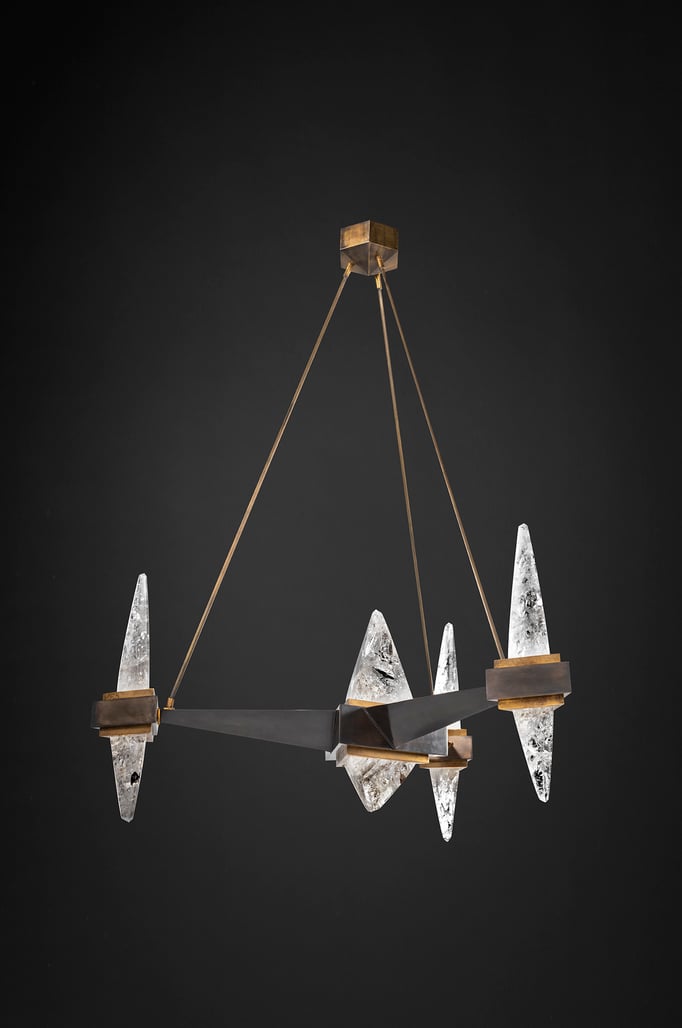 ROCK CRYSTAL FUJI LIGHTING BY ALEXANDRE VOSSION