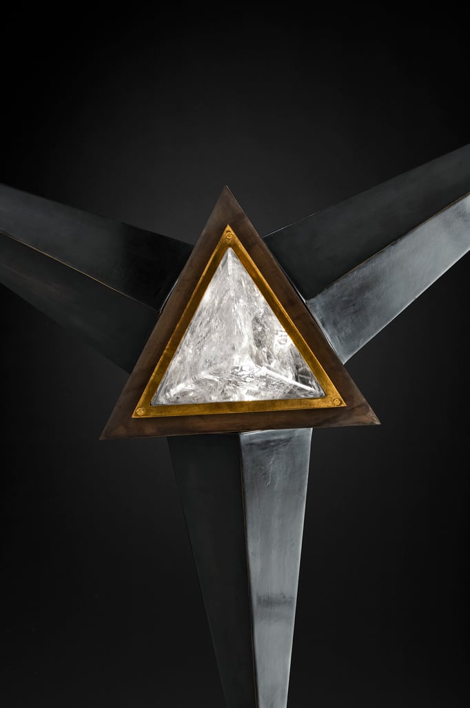 ROCK CRYSTAL FUJI LIGHTING BY ALEXANDRE VOSSION