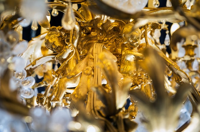 rock Crystal chandelier.Alexandre VOSSION