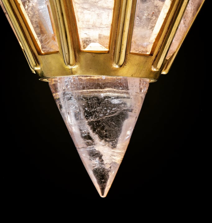 rock Crystal lantern.Alexandre VOSSION DESIGN