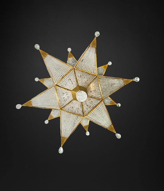 rock Crystal chandelier.Alexandre VOSSION DESIGN