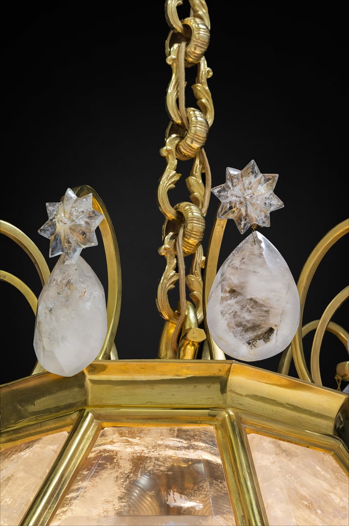 rock Crystal lantern.Alexandre VOSSION DESIGN