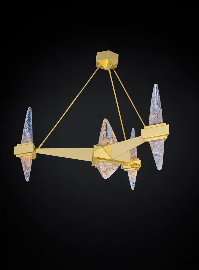 ROCK CRYSTAL FUJI LIGHTING BY ALEXANDRE VOSSION