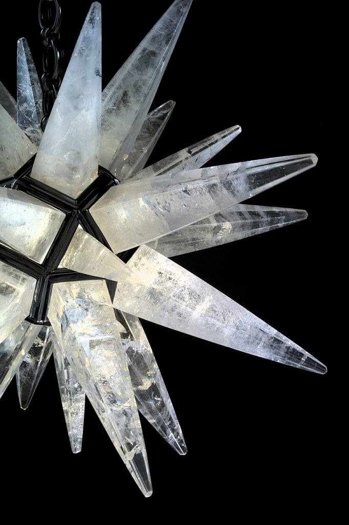 rock Crystal chandelier.Alexandre VOSSION