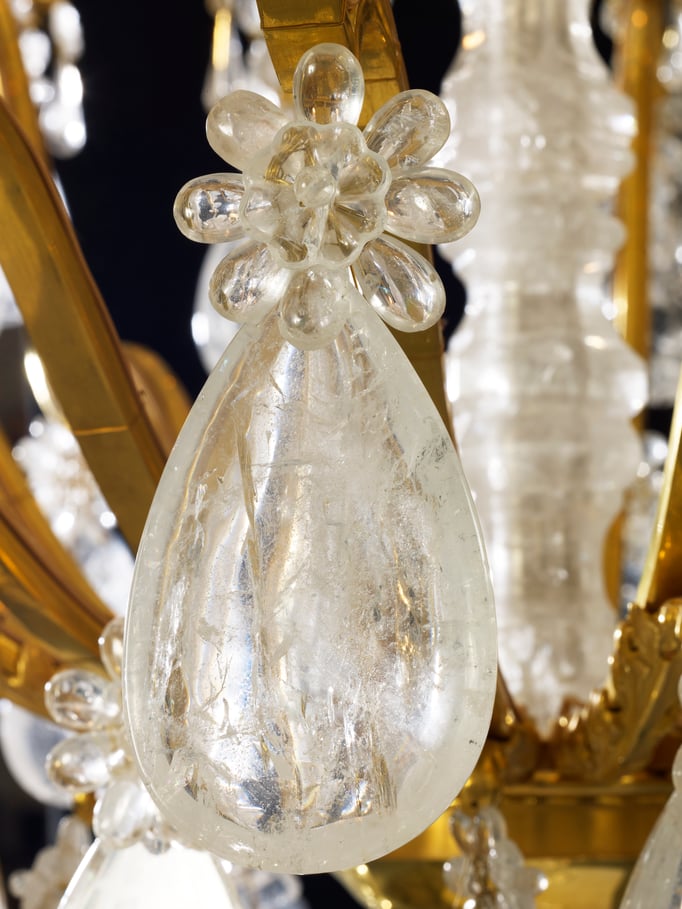 rock Crystal chandelier.Alexandre VOSSION