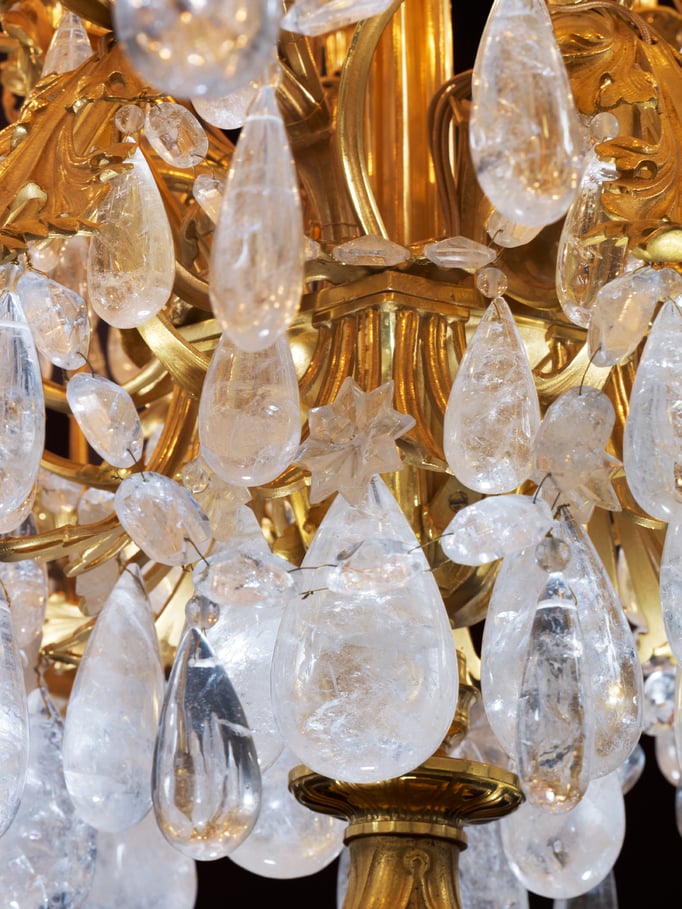 rock Crystal chandelier.Alexandre VOSSION