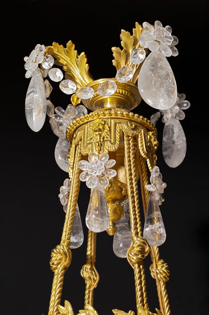 rock Crystal chandelier.Alexandre VOSSION