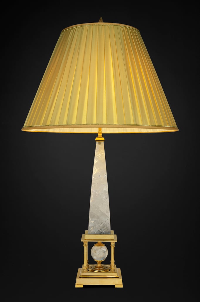 ROCK CRYSTAL LAMPS BY ALEXANDRE VOSSION