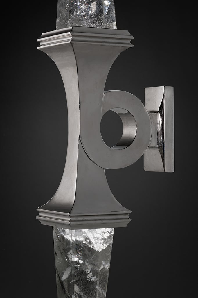 ROCK CRYSTAL WALL SCONCE II SILVER EDITION