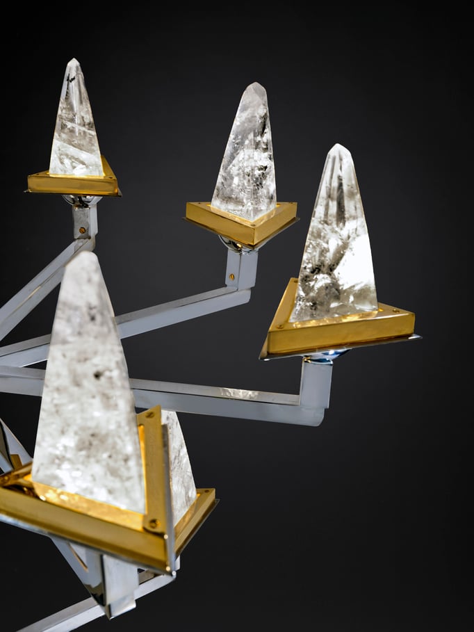 rock crystal lighting by Alexandre VOSSION