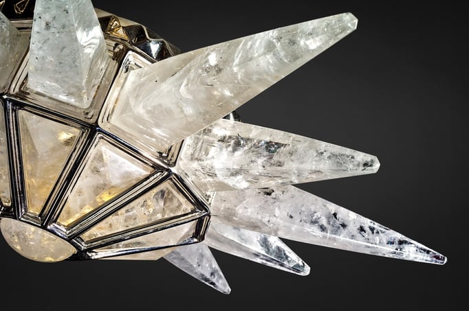 rock Crystal chandelier.Alexandre VOSSION DESIGN