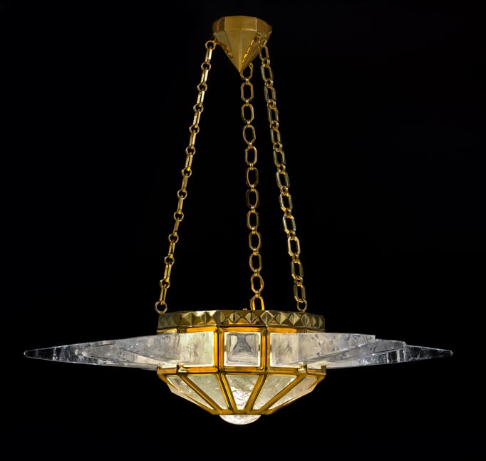 rock Crystal chandelier.Alexandre VOSSION DESIGN