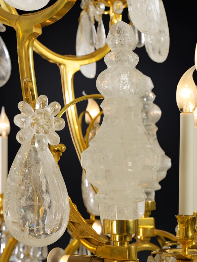 rock Crystal chandelier.Alexandre VOSSION