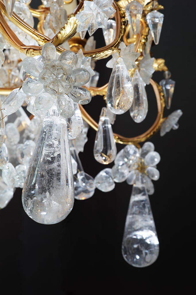 rock crystal chandelier .Alexandre VOSSION